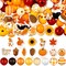 200 Pcs Fall Wooden Beads Thanksgiving Rustic Farmhouse Wood Beads